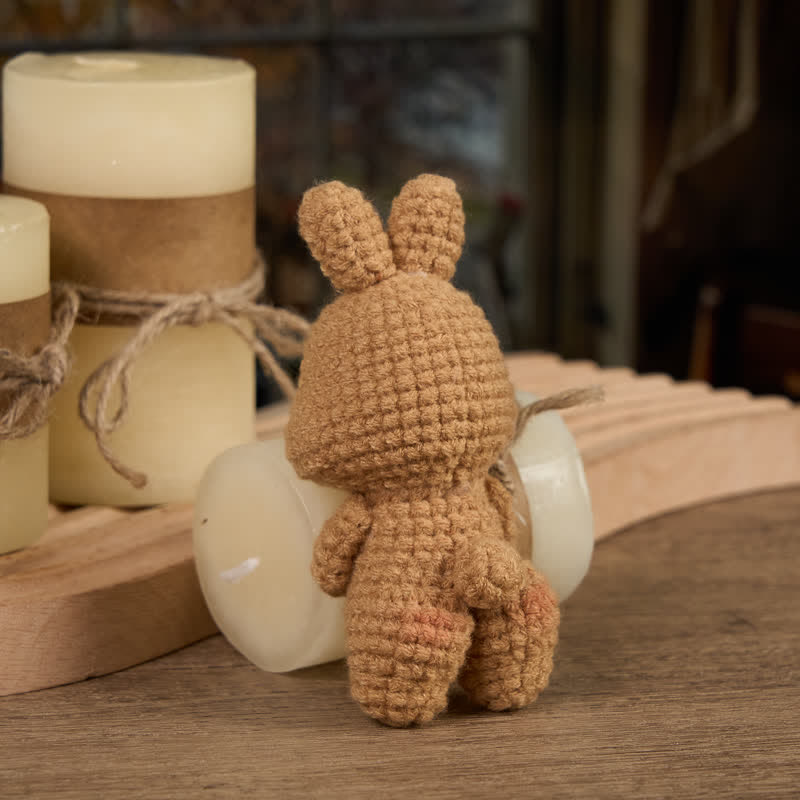 Handmade Shy bunny  Crochet - Handmade Crochet Keychain | Crochet Toys | Home Decor - image 11