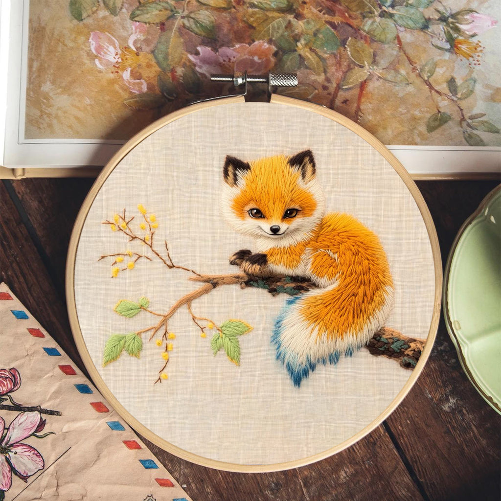 Rubbyoo Embroidery Kit - Tame Fox | Diy Handmake Craft  - image 4