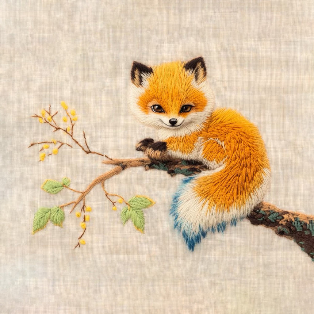 Rubbyoo Embroidery Kit - Tame Fox | Diy Handmake Craft  - image 9