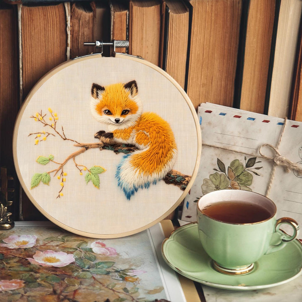 Rubbyoo Embroidery Kit - Tame Fox | Diy Handmake Craft  - image 2