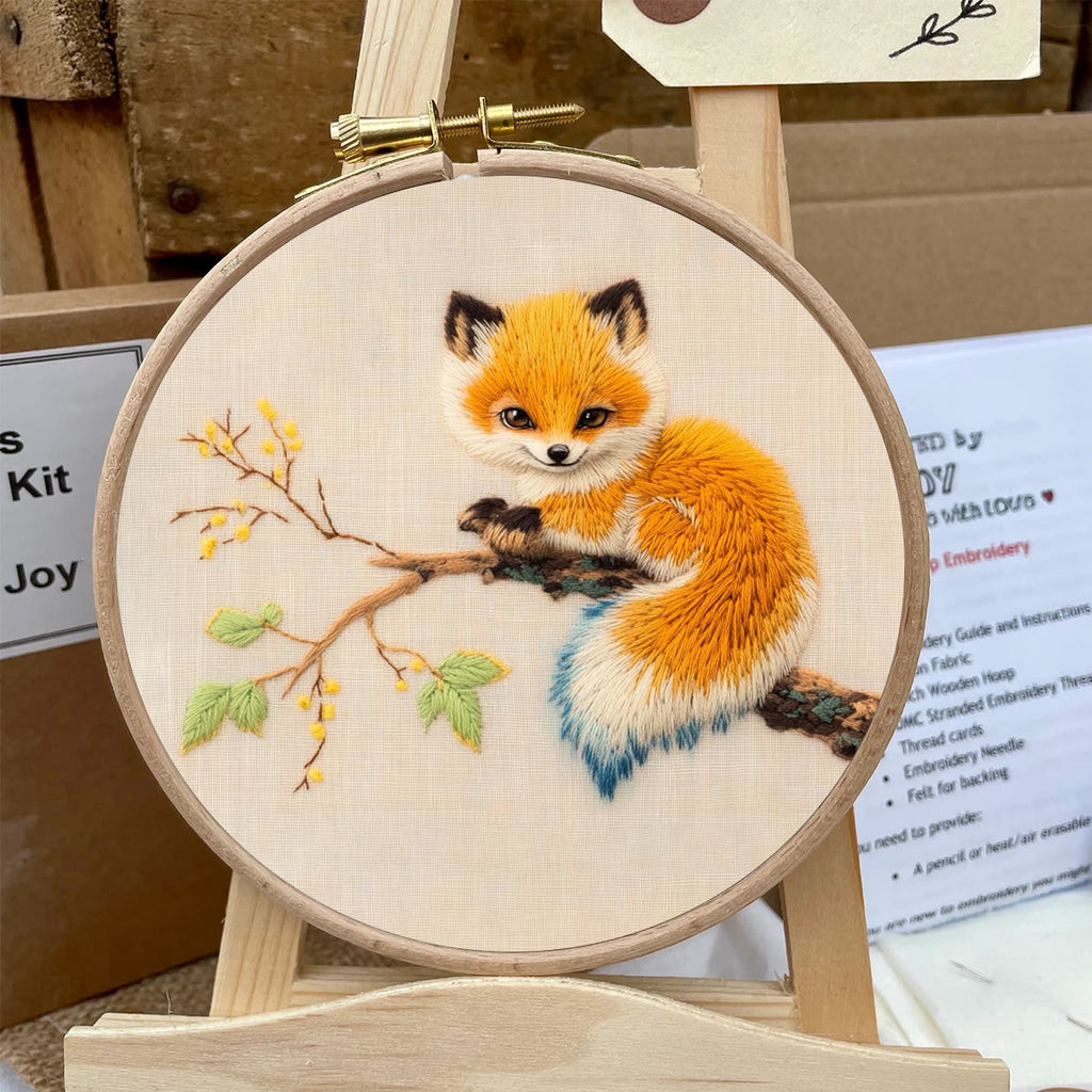 Rubbyoo Embroidery Kit - Tame Fox | Diy Handmake Craft  - image 5