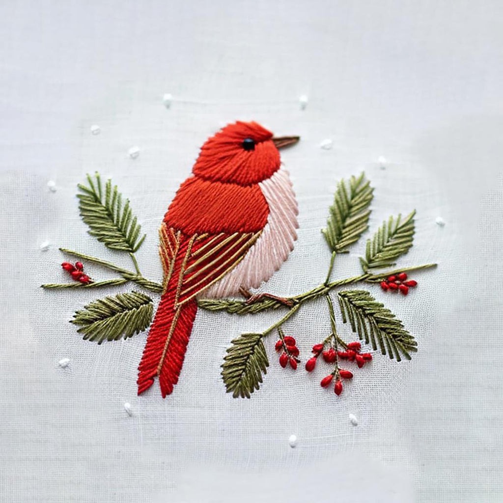 Rubbyoo Embroidery Kit - Robin Bird | Diy Needle Stitch Kit  - image 9