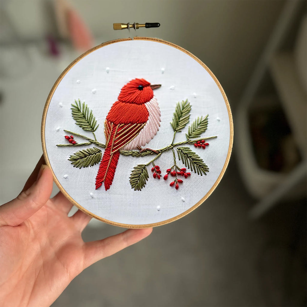 Rubbyoo Embroidery Kit - Robin Bird | Diy Needle Stitch Kit  - image 7