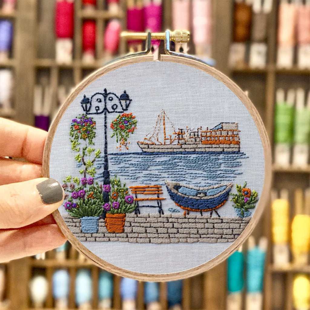 Rubbyoo Embroidery Kit - Colorful Seascape |  Needle Craft Kit Gifts - image 7