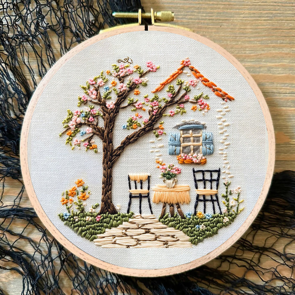 Rubbyoo Embroidery Kit - Warm Scenery Of A Cottage | Handmake Craft Kits - image 6