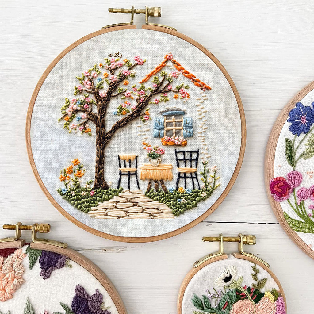 Rubbyoo Embroidery Kit - Warm Scenery Of A Cottage | Handmake Craft Kits - image 4