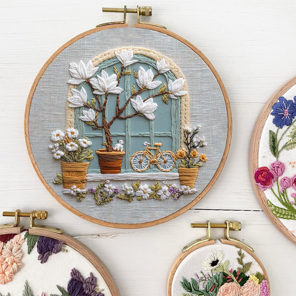 Rubbyoo Embroidery Kit - Floral Window | Diy Needle Craft Gifts - image 4