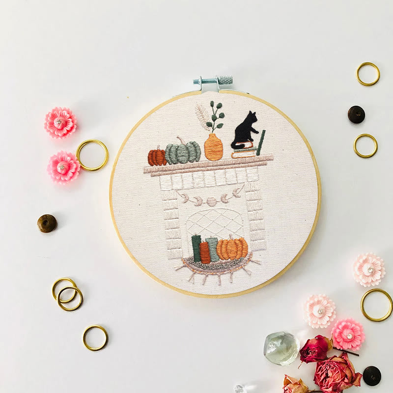 Rubbyoo Embroidery Kit - Autumn Hearth | Holiday Needle Craft Gifts - image 8