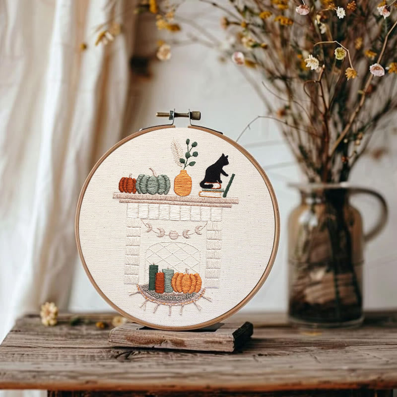 Rubbyoo Embroidery Kit - Autumn Hearth | Holiday Needle Craft Gifts - image 7