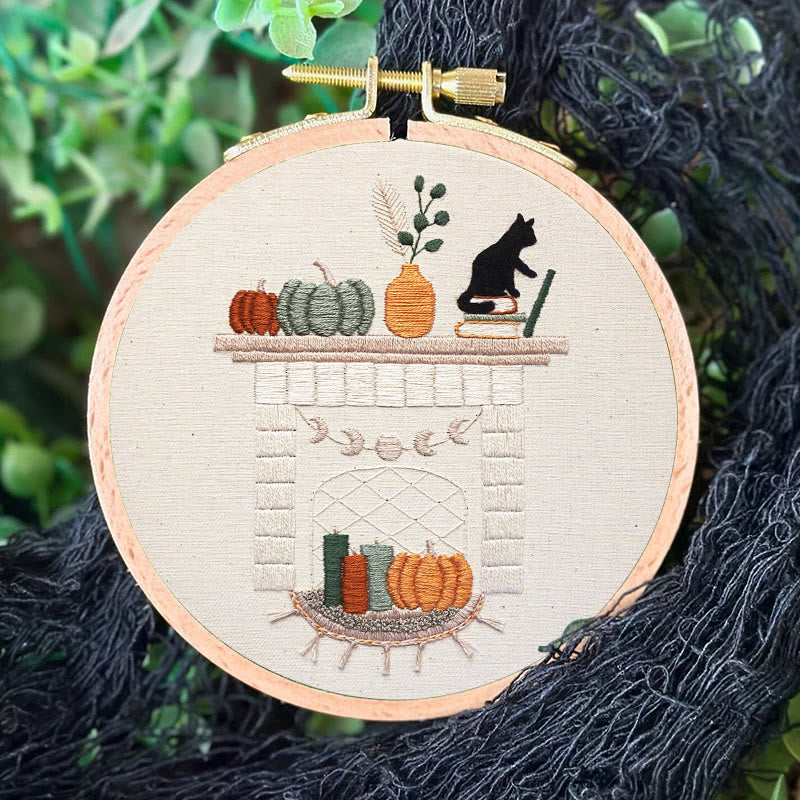 Rubbyoo Embroidery Kit - Autumn Hearth | Holiday Needle Craft Gifts - image 3