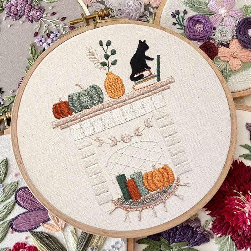 Rubbyoo Embroidery Kit - Autumn Hearth | Holiday Needle Craft Gifts - image 5