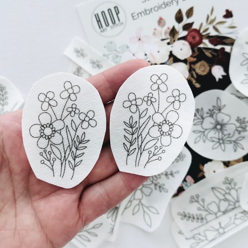 Floral Stick And Stitch Embroidery Patterns | Embroidery For Clothes - image 1