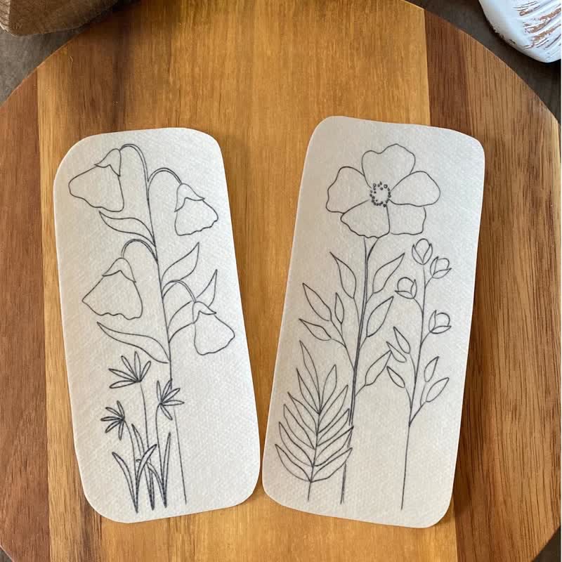 Tall  Skinny Flowers Stick And Stitch Embroidery Patterns | Embroidery For Clothes - image 4