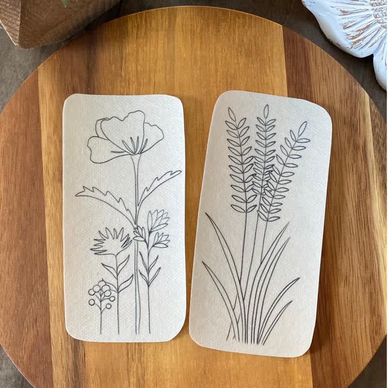 Tall  Skinny Flowers Stick And Stitch Embroidery Patterns | Embroidery For Clothes - image 3