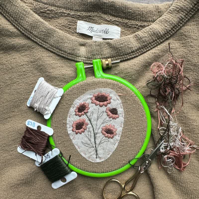 Flowers Stick And Stitch Embroidery Patterns | Embroidery For Clothes - image 9