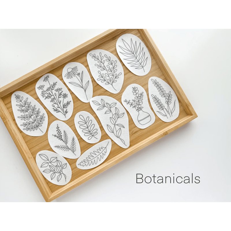 Flowers Stick And Stitch Embroidery Patterns | Embroidery For Clothes - Botanicals - image 0