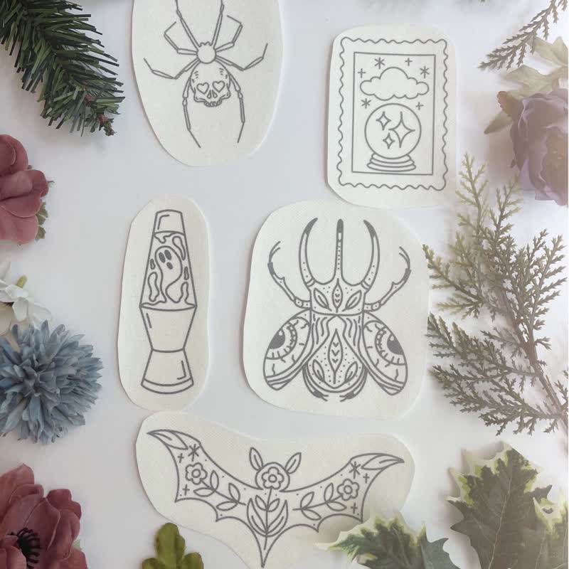 Monsters & Magic Stick And Stitch Embroidery Patterns | Embroidery For Clothes - 5pcs - image 2