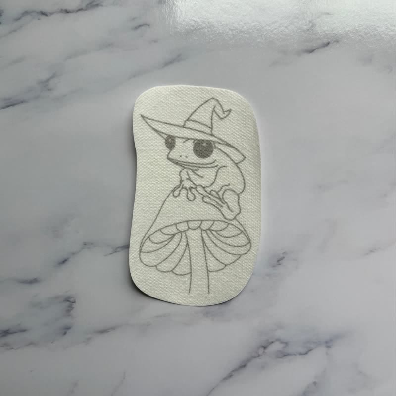 Toadally Enchanted Stick And Stitch Embroidery | Embroidery For Clothes - 1pcs - image 0