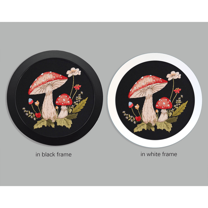 Black/White Embroidery Frame,Cross Stitch Embroidery Display Frame, Punch Needle Frame, Display for Finished Embroidery Hoop Art - image 6