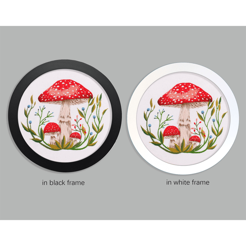 Black/White Embroidery Frame,Cross Stitch Embroidery Display Frame, Punch Needle Frame, Display for Finished Embroidery Hoop Art - image 7