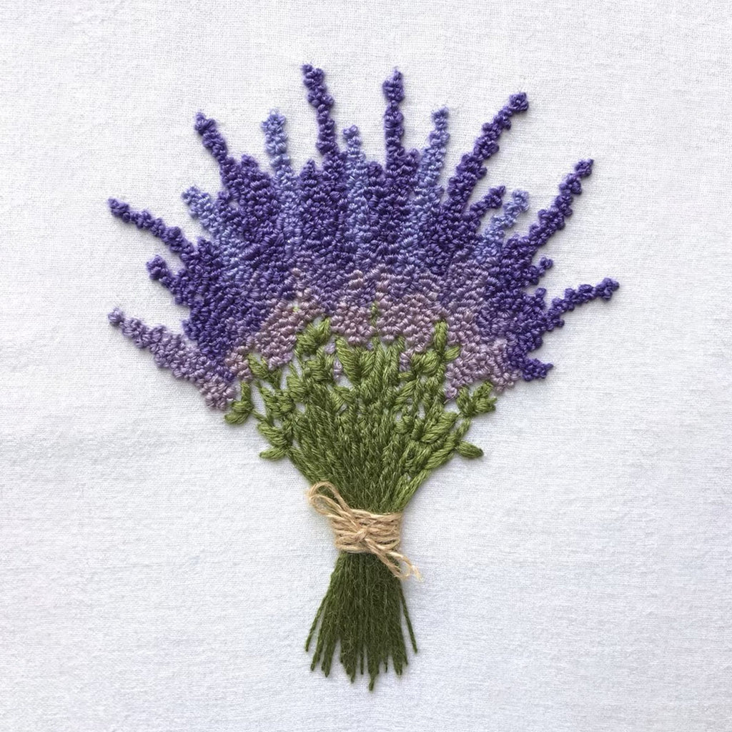 Rubbyoo Embroidery Kit - Lavender Flower  | Floral Needle Craft Gifts - image 9