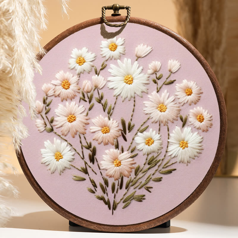Rubbyoo Embroidery Kit - Wild Daisy Bouquet | Beginner Needle Craft Kits  - image 4