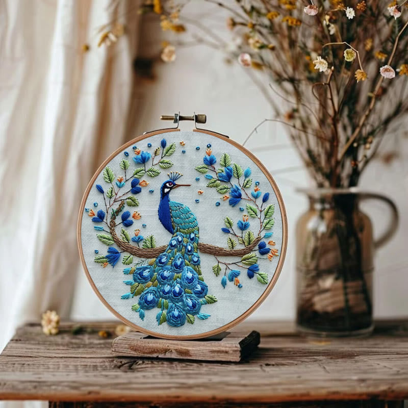 Rubbyoo Embroidery Kit - Stunning Peacock | Diy Handmake Needle Crafts  - image 4