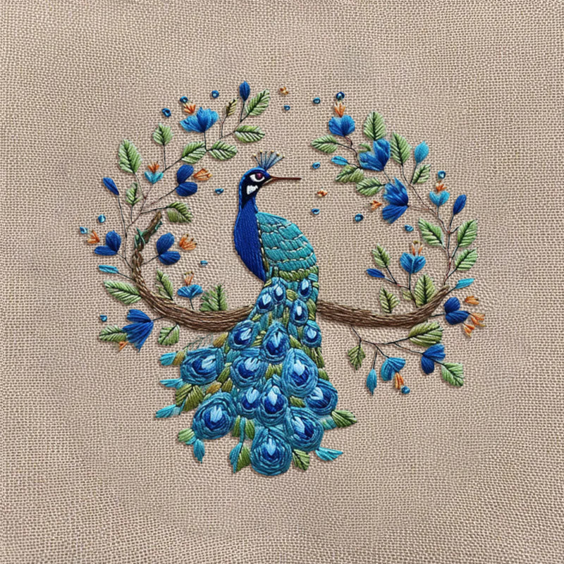 Rubbyoo Embroidery Kit - Stunning Peacock | Diy Handmake Needle Crafts  - image 9