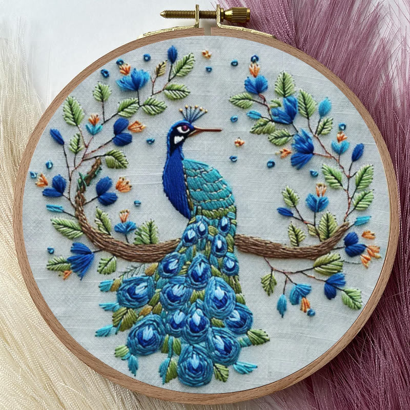 Rubbyoo Embroidery Kit - Stunning Peacock | Diy Handmake Needle Crafts  - image 2