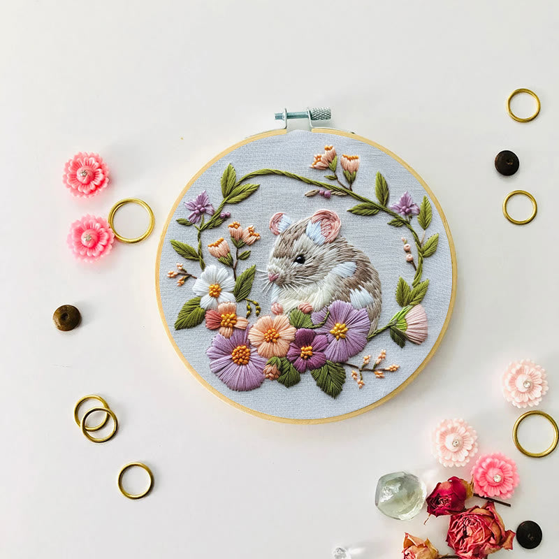 Rubbyoo Embroidery Kit - Forest Mouse  | Diy Needle Craft Gifts - image 7