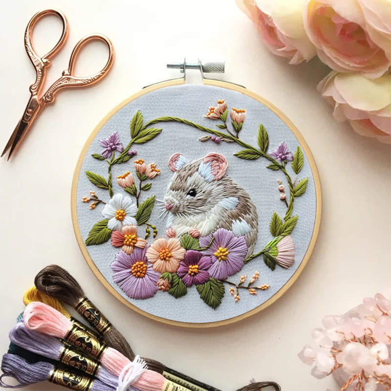 Rubbyoo Embroidery Kit - Forest Mouse  | Diy Needle Craft Gifts - image 5