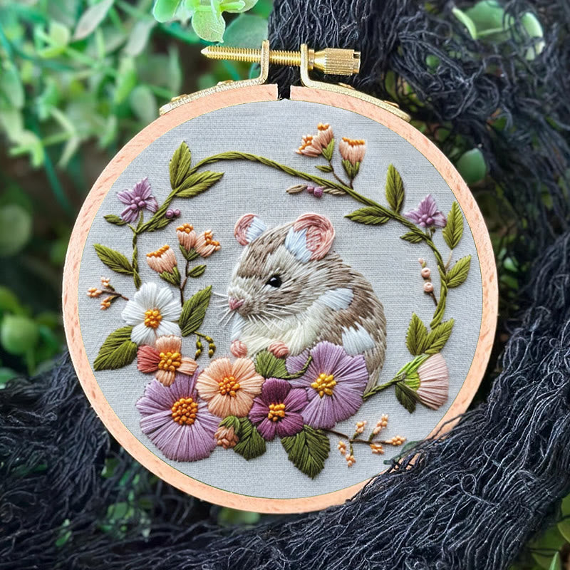 Rubbyoo Embroidery Kit - Forest Mouse  | Diy Needle Craft Gifts - image 8