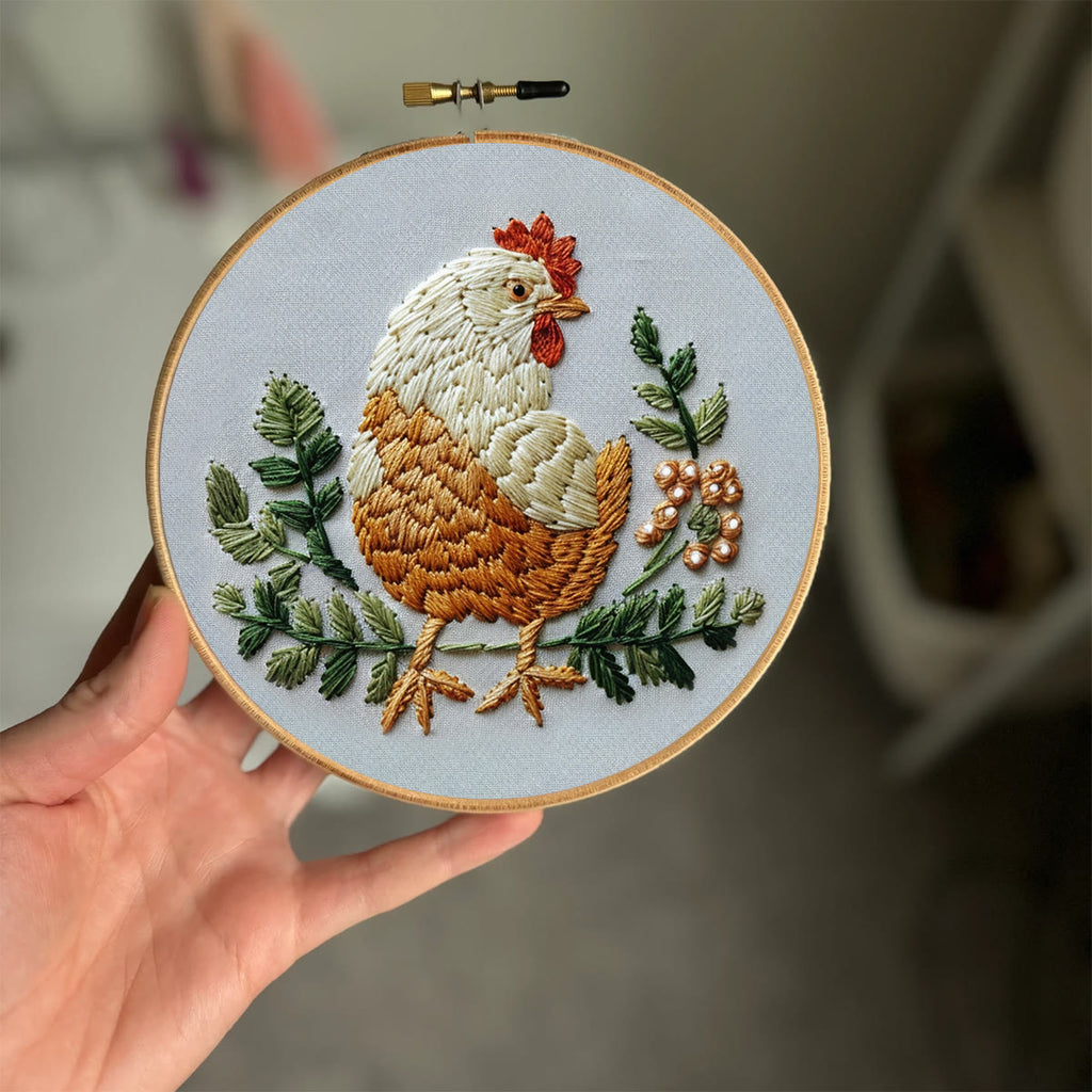 Rubbyoo Embroidery Kit - Cute Rooster  | Animal Lovers Needle Craft - image 8