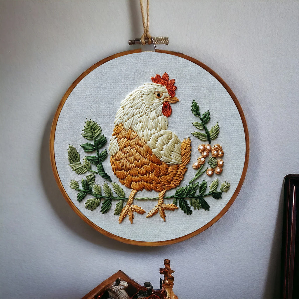 Rubbyoo Embroidery Kit - Cute Rooster  | Animal Lovers Needle Craft - image 7