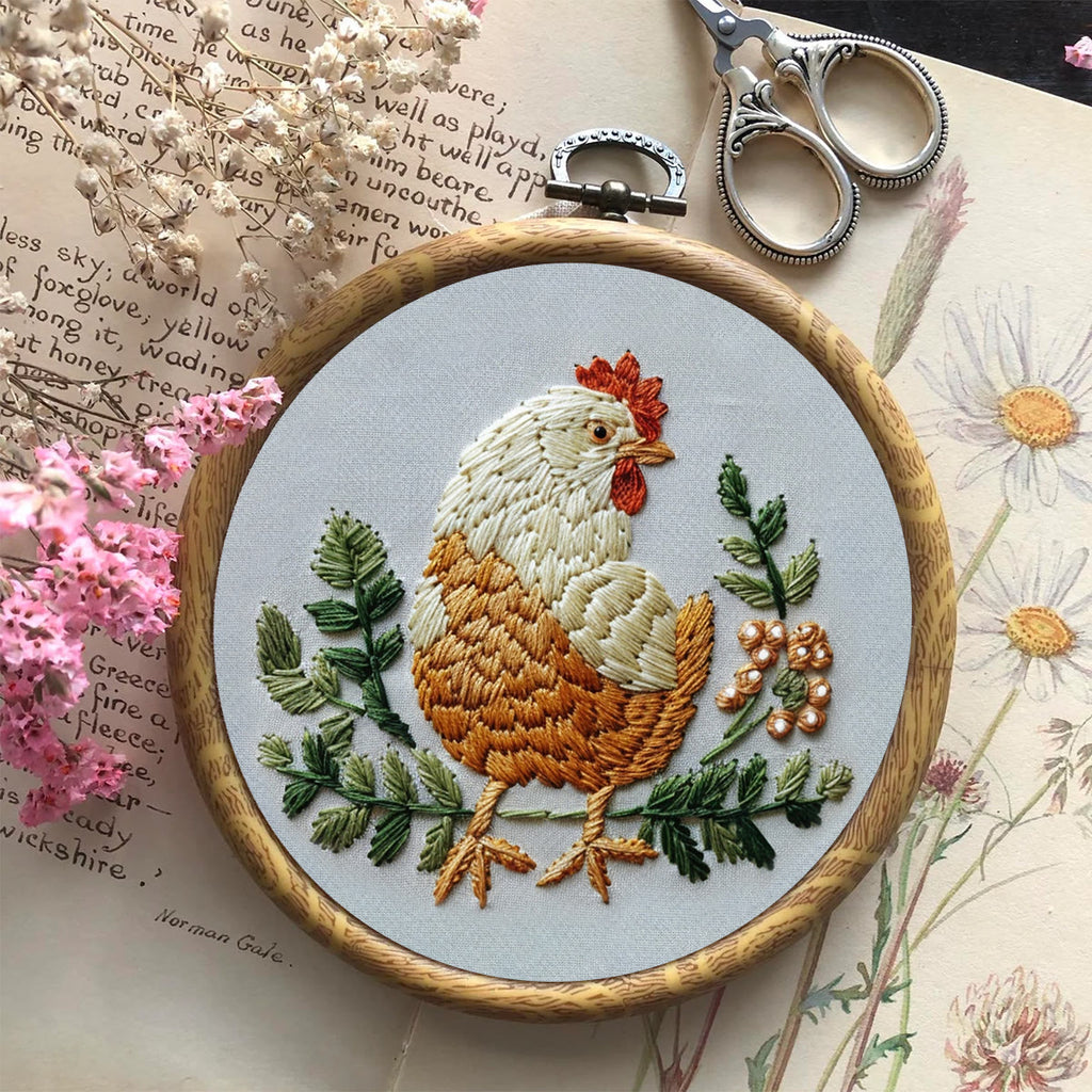 Rubbyoo Embroidery Kit - Cute Rooster  | Animal Lovers Needle Craft - image 3