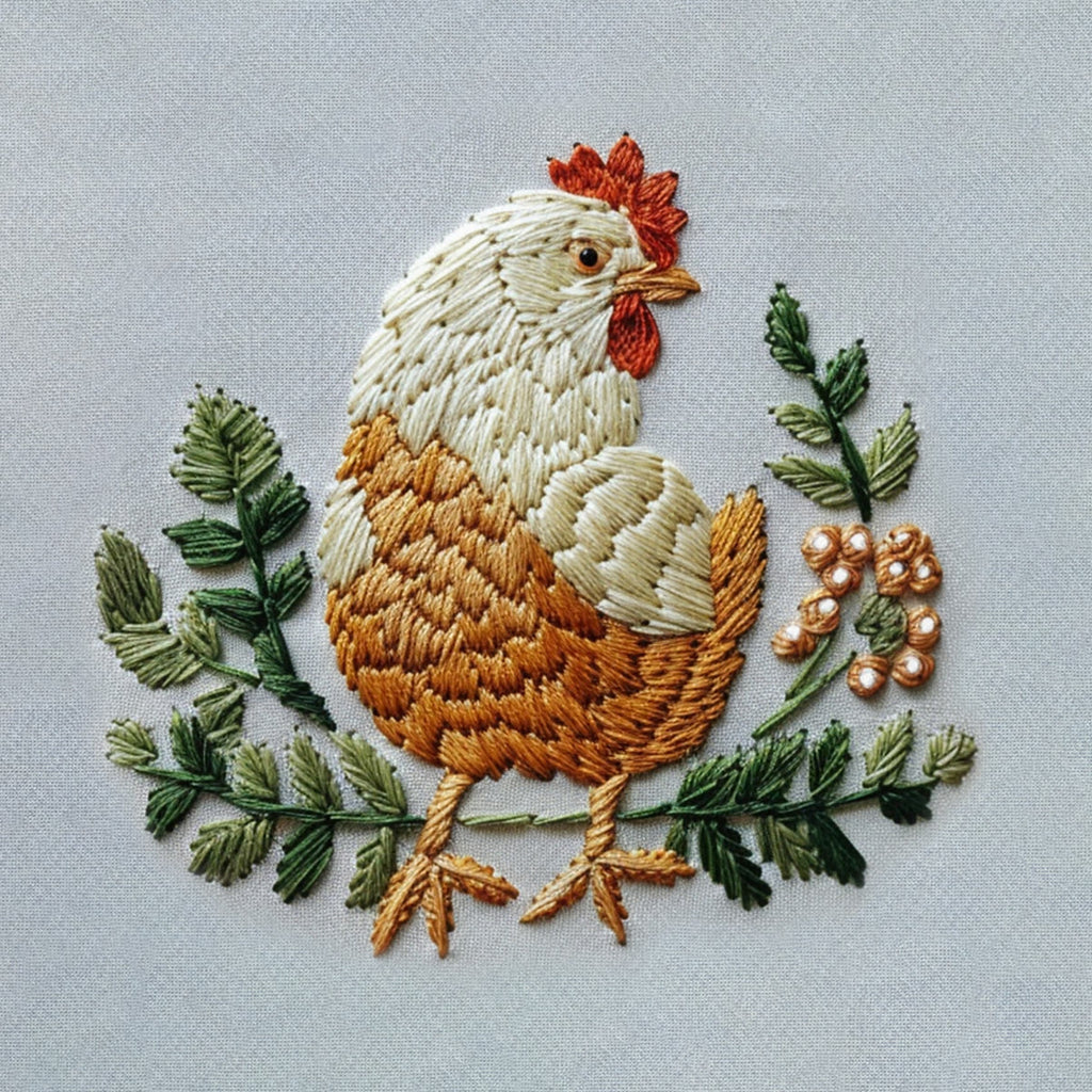 Rubbyoo Embroidery Kit - Cute Rooster  | Animal Lovers Needle Craft - image 9