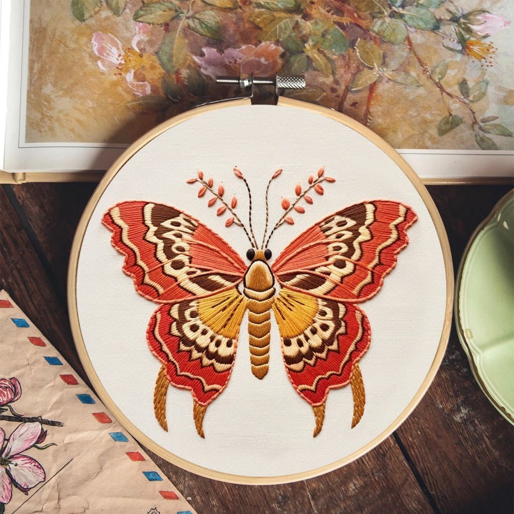 Rubbyoo Embroidery Kit - Attractive Butterfly | Insect Needle Craft Kits - image 3