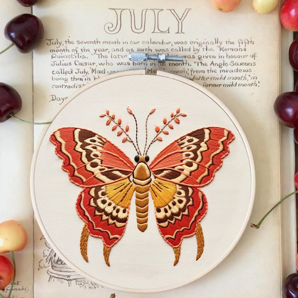 Rubbyoo Embroidery Kit - Attractive Butterfly | Insect Needle Craft Kits - image 2