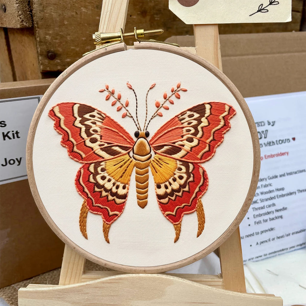 Rubbyoo Embroidery Kit - Attractive Butterfly | Insect Needle Craft Kits - image 5