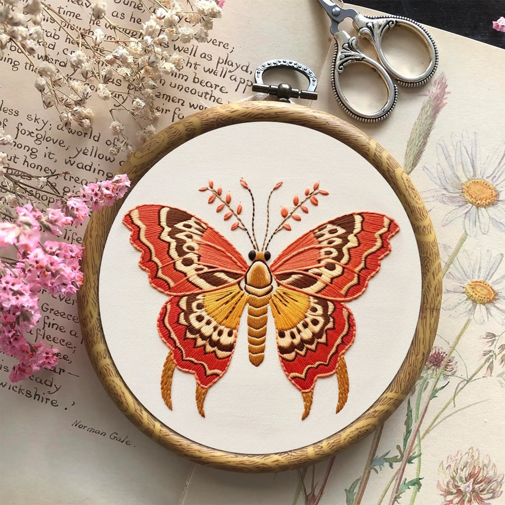 Rubbyoo Embroidery Kit - Attractive Butterfly | Insect Needle Craft Kits - image 4