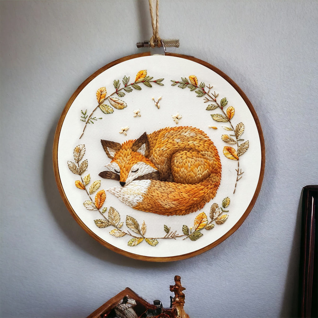 Rubbyoo Embroidery Kit - Woodland Sleeping Fox | Handmake Needle Crafts - image 8