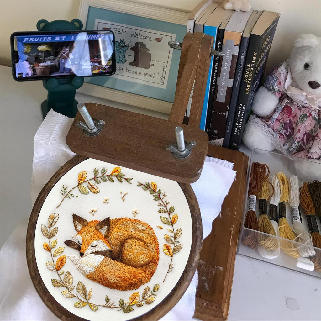 Rubbyoo Embroidery Kit - Woodland Sleeping Fox | Handmake Needle Crafts - image 6