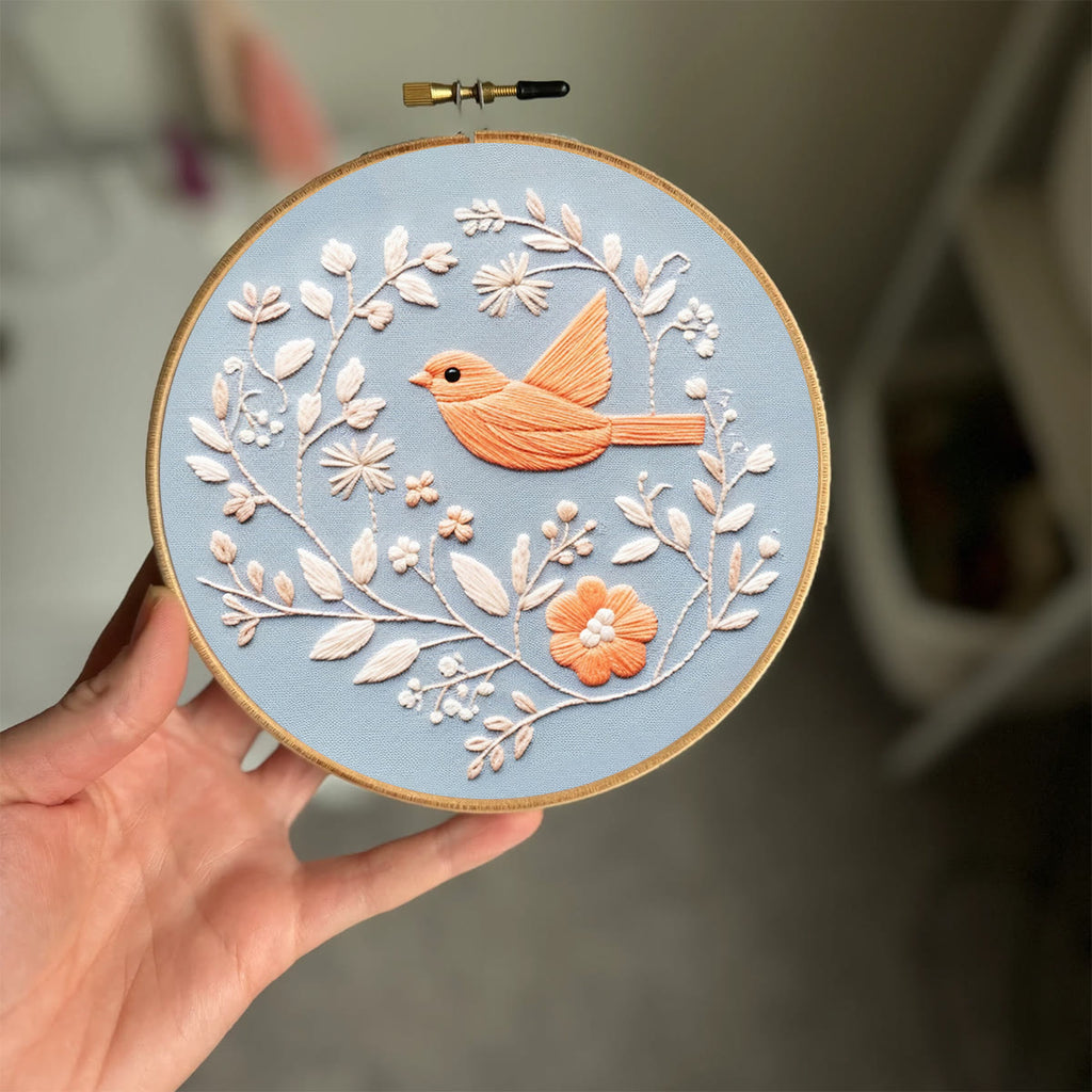 Rubbyoo Embroidery Kit - Little Floral Pigeon  | Diy Handmake Needle Craft  - image 8