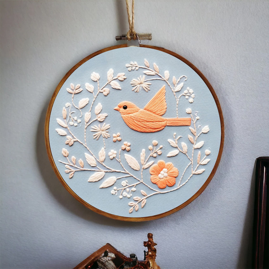 Rubbyoo Embroidery Kit - Little Floral Pigeon  | Diy Handmake Needle Craft  - image 7