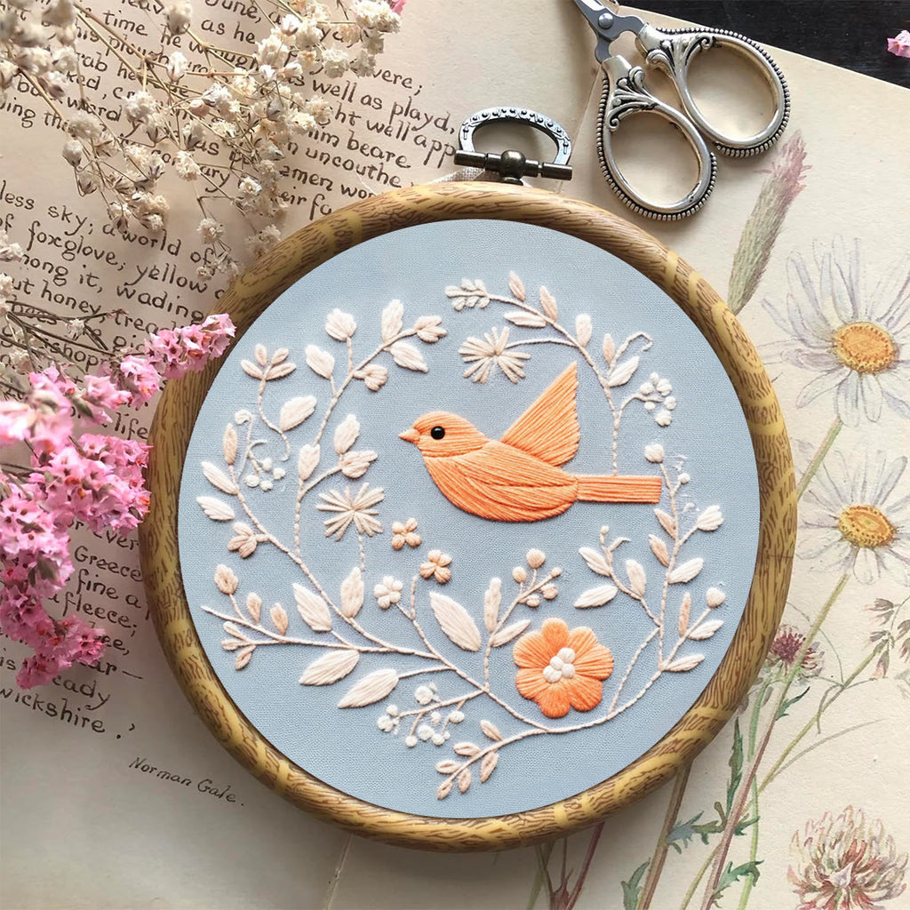 Rubbyoo Embroidery Kit - Little Floral Pigeon  | Diy Handmake Needle Craft  - image 5