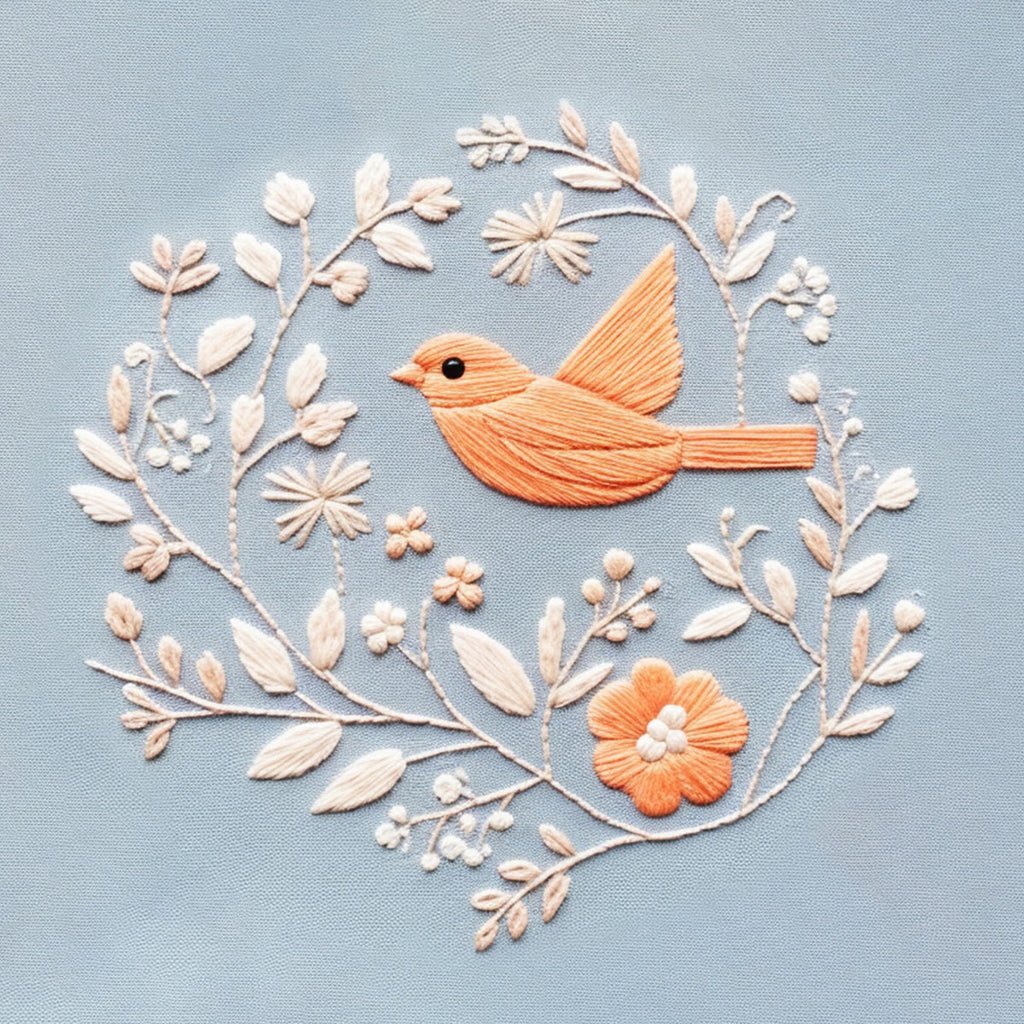 Rubbyoo Embroidery Kit - Little Floral Pigeon  | Diy Handmake Needle Craft  - image 9