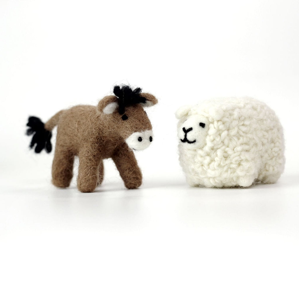 Nativity Needle Felt Kit - Wool Felted Dolls | DIY Handmake lovers | Nice Needle Collectible Gifts - Donkey +Sheep kit - image 12