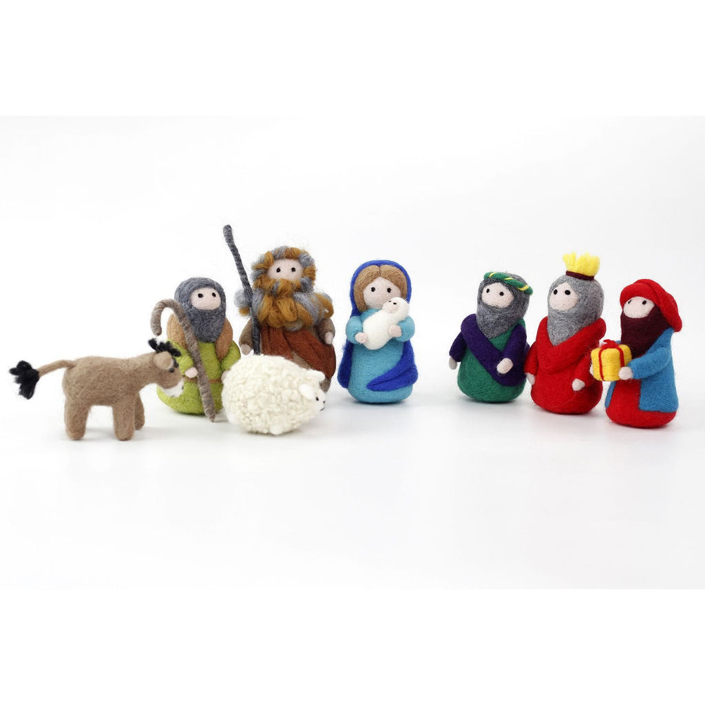 Nativity Needle Felt Kit - Wool Felted Dolls | DIY Handmake lovers | Nice Needle Collectible Gifts - image 0