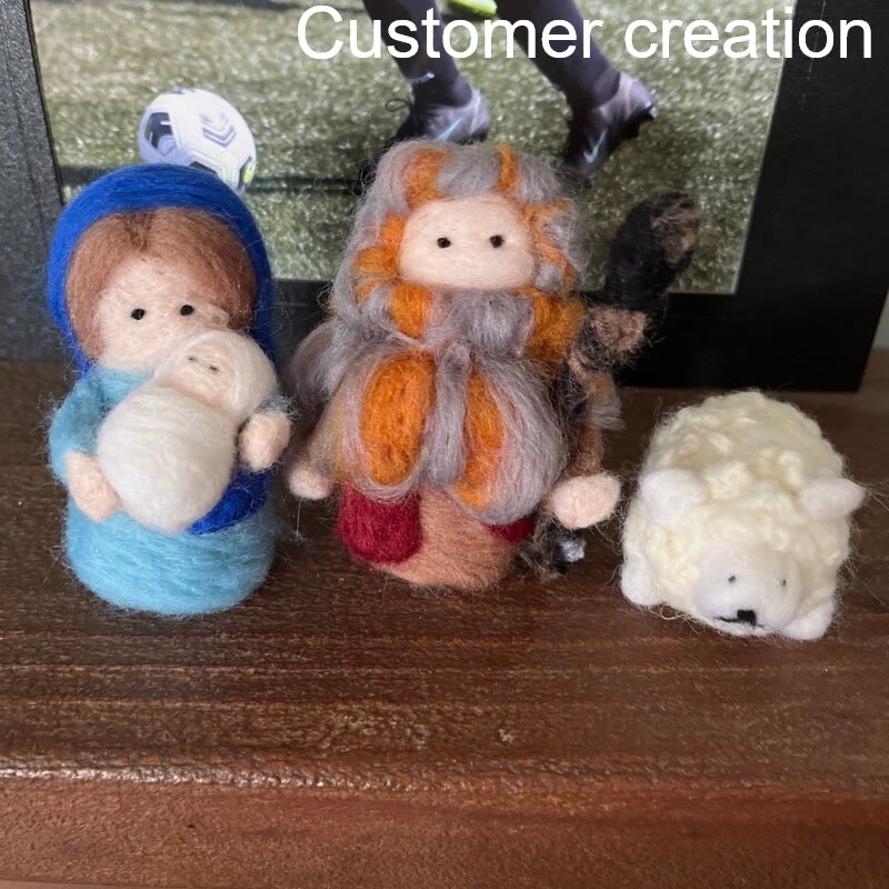 Nativity Needle Felt Kit - Wool Felted Dolls | DIY Handmake lovers | Nice Needle Collectible Gifts - image 15
