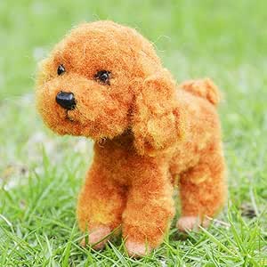  Animal Series Needle Felt Kit - Cute  Felted Toys  | Decorative Ornaments |  Perfect Handmake Gifts - Teddy  kit - image 4